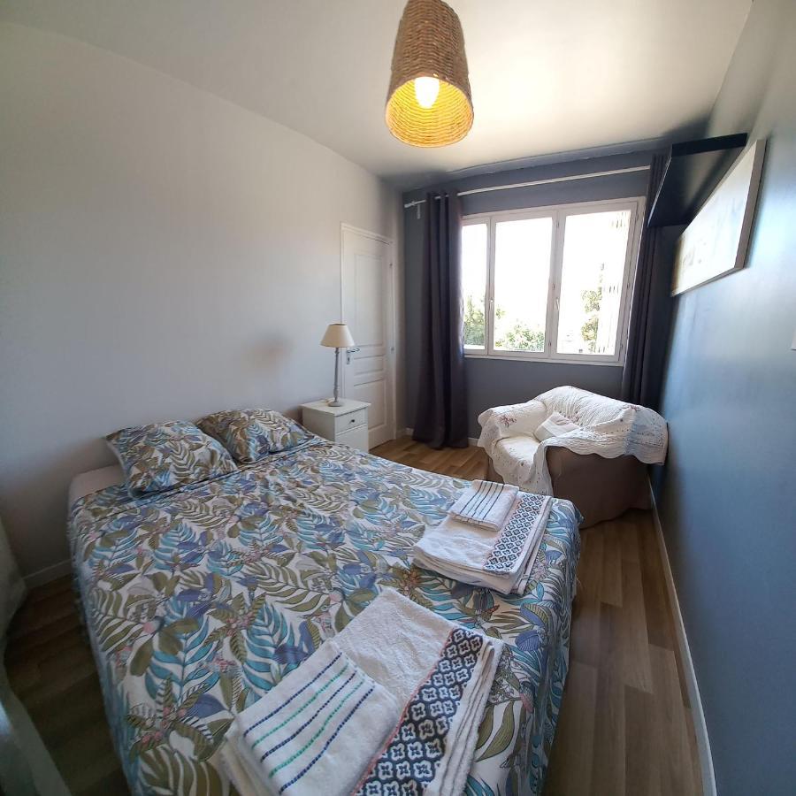 "L'Hippocampe", Climatise, 60 M2 , 2 Chambres, Tres Calme, Plage Des Sablettes Et Commerces A 3 Minutes A Pied, Wifi, Parking Gratuit, Lit King Size La Seyne-sur-Mer Buitenkant foto